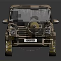 Beige Sturdy SUV With Large Wheels Sunroof And Modern Off Road Design