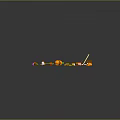 Colorful Creatures And Characters On Yellow Circular Platform With Small Items