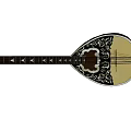 Diverse Collection of Musical Instruments Including Guitar Cello Drums Keyboard and Harp