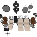 Ergonomic Modern Massage Chair With Full Body Reclining Function And Leather Upholstery