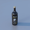 wine bottle white wine wine wine food 3d model