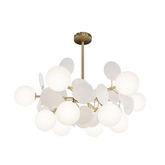 Simple Light Luxury Chandelier Round Chandelier Decorative Chandelier for Living Room Chandelier for Dining Room 3d model