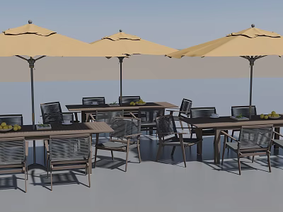 Modern outdoor lounge chair 3d model