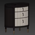 Modern Nightstand With Dark Frame White Drawers And Gold Legs Design