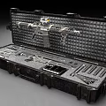 Tactical Weapon Case With Open Storage For Rifle Firearm Accessories And Tools 3d model