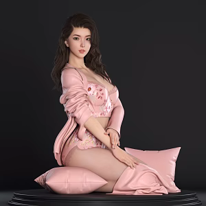 People, women, characters, games, beautiful women, businessmen, indoor people, hand-run models, photography sketches 3d model