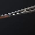 Detailed Vintage Rifle With Wooden Stock And Metal Barrel Classic Design