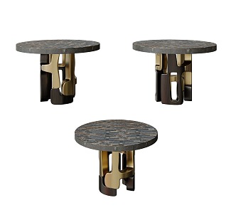 Table Round Table Coffee Table Side Table Case Table 3d model