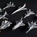 aircraft fighter aircraft armed aircraft military aircraft military aircraft 3d model