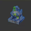 Traditional Chinese Mythical Beast Statue With Intricate Carvings On Decorative Base