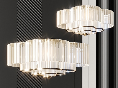 Crystal chandelier 3d model