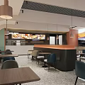 Silk Road Themed Restaurant With Hexagonal Tile Exterior Warm Interior Chandeliers And Dining Space