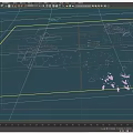 Freehand Ink Style Layout 2D Layout Growth Animation 3d model