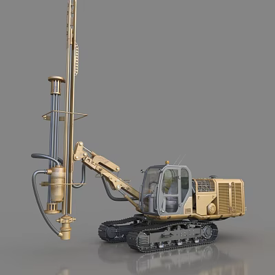 Drilling rotary drilling rig pile driver construction equipment engineering machinery construction equipment machinery equipment 3d model