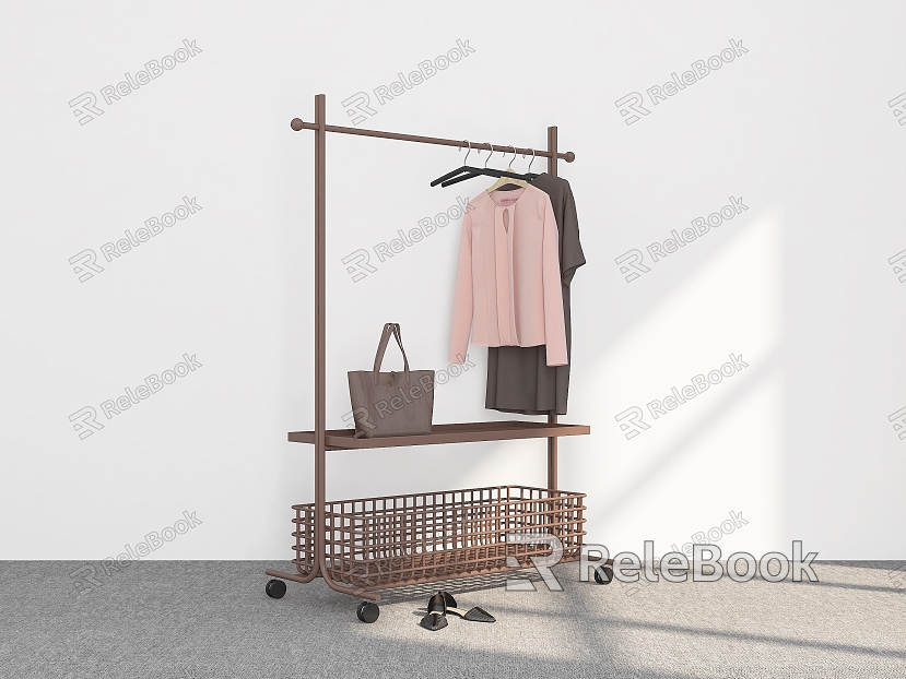 Hanger Mobile Hanger Floor Hanger Coat Rack Storage Hanger Hanger Storage Rack Hanger model