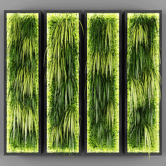 Modern Green Plant Wall Plant Wall Green Wall Vertical Green Plant Wall Decoration 3d model