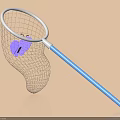 Daily Living Kids Insect Catching Net With Blue Handle And Purple Butterfly