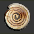 Freshly Baked Cinnamon Roll With Swirled Layers Golden Crust And White Icing