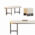 Modern Stool Bench Bed End Stool 3d model