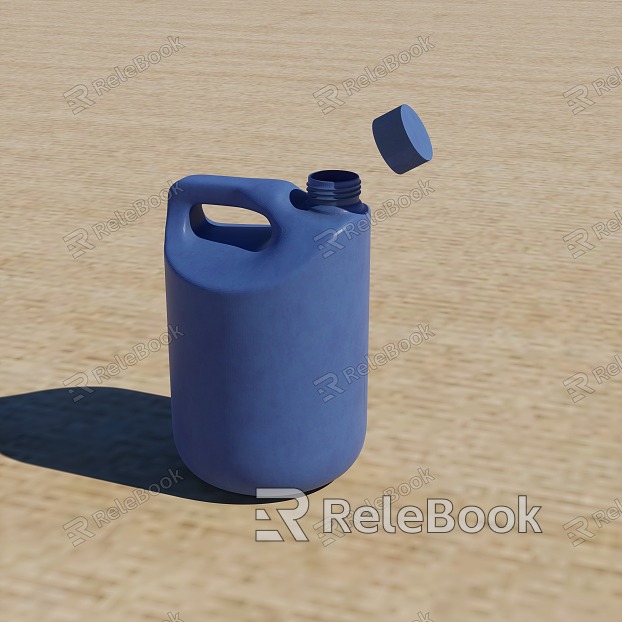 Bucket Oil Bucket Soy Sauce Bottle Simulation Internal Realistic model