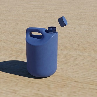 Bucket Oil Bucket Soy Sauce Bottle Simulation Internal Realistic 3d model