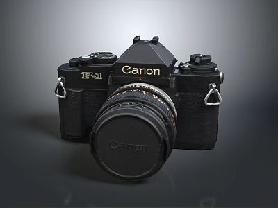 Sleek Black Canon Laptop Computer With Modern Design And High Performance 3d model