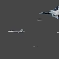 Military Fighter Jet With Camouflage Paint Red Star Emblem And Streamlined Fuselage