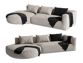 Double sofa 3d model