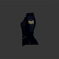 Navy Blue Uniform Jacket With Gold Buttons Epaulets And Sleeve Stripes