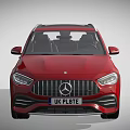 Red Mercedes Benz AMG SUV With Sporty Front Grille And LED Headlights