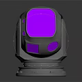 Projection Monitoring Device With Purple Panel Gray Body And Stable Base Design