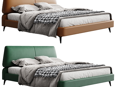 Modern Double Bed Soft Bed model