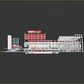 Modern Sports Stadium Featuring Red Seats Green Football Field And Grandstand As Fitness Venue