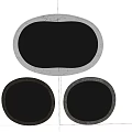 Round Decorative Mirrors with Gold and Brown Frames for Home Wall Decoration