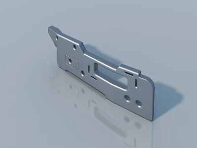 Swing Door Metal Hardware With Durable Mounting Brackets And Structural Design 3d model