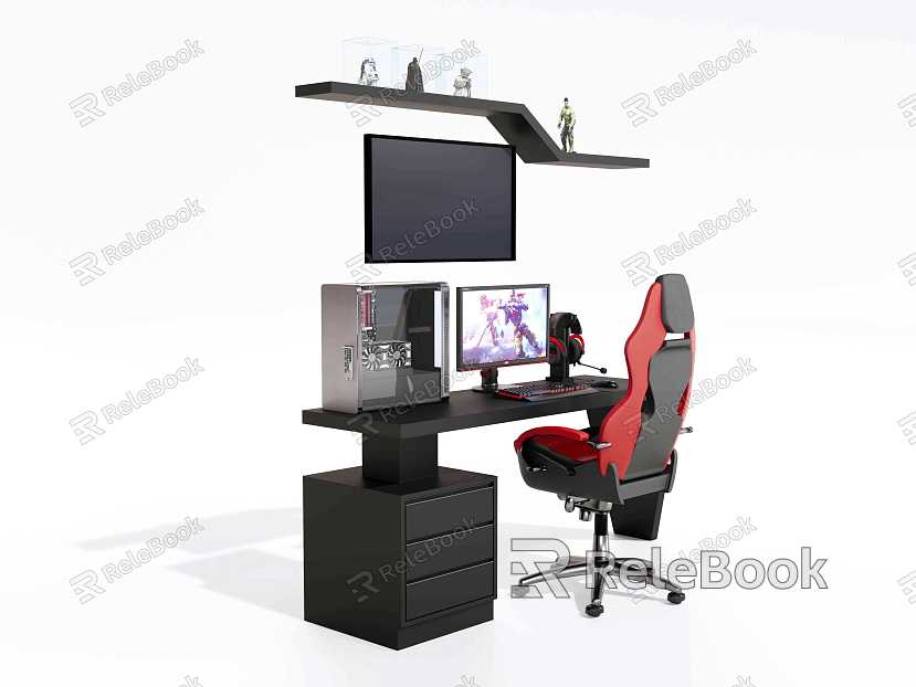 Computer Desk E-Sports Chair Hand-held model