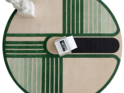 Round carpet model