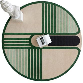Round carpet 3d model