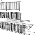 Building Exterior Wall Railing Designs With Various Decorative Architectural Styles 3d model