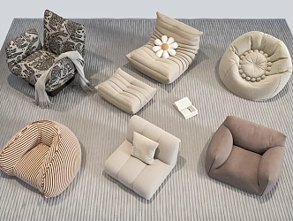 Modern Lazy Sofa 3d model