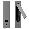 Modern Black Smart Wall Lamp With LED Lighting And Sensor Functionality