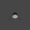 Realistic Shark Game Movie Character with Sharp Teeth and Streamlined Body