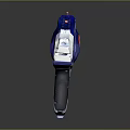 NERF Toy Gun Blaster In Blue White Orange Colors With Modern Design And Grip
