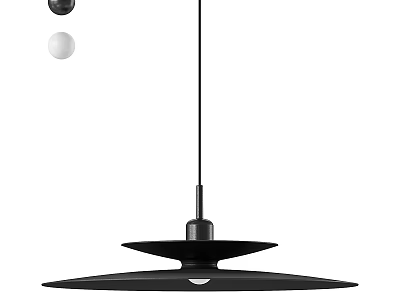 Modern Black Ceiling Light With Stylish Design For Contemporary Interior Lighting 3d model