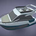 Modern Yacht With Sleek Design And Stylish Features 3d model