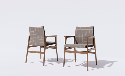 modern armchair dining chair leisure chair 3d model