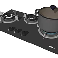 TEKA Modern Gas Stove Kitchen Appliance With Pot On Burner