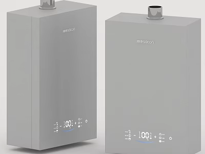 Two Silver Kitchen Appliances With Digital Display And Temperature Control By VATTI 3d model
