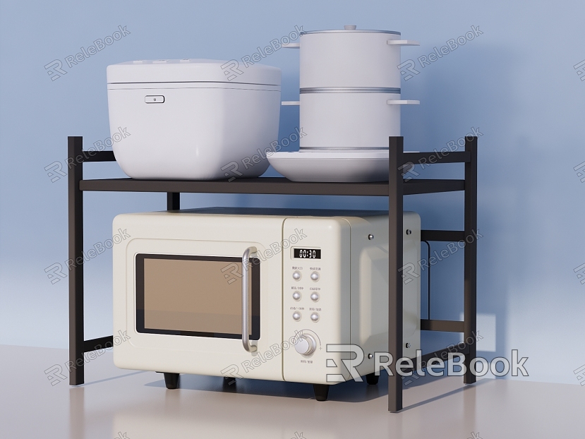 Kitchen Supplies Household Appliances Cream Air Kitchenware Rice Cooker Microwave Steam Drawer model