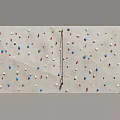 Indoor Climbing Wall Sports Equipment with Colorful Holds and Safety Ropes for Training